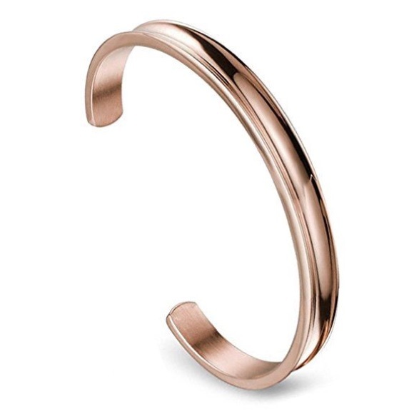 Jewelry - NWOT Rose Gold Hair Tie Bracelet Bangle adjustable